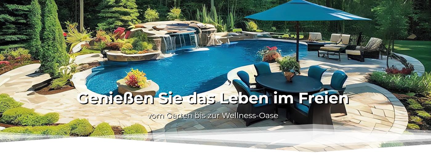 Poolbau Morschheim - ↗️Schlundt: 🏊🏼Schwimmbadtechnik, Poolüberdachung, Gartenbau, Sauna, Bagger- & Erdarbeiten